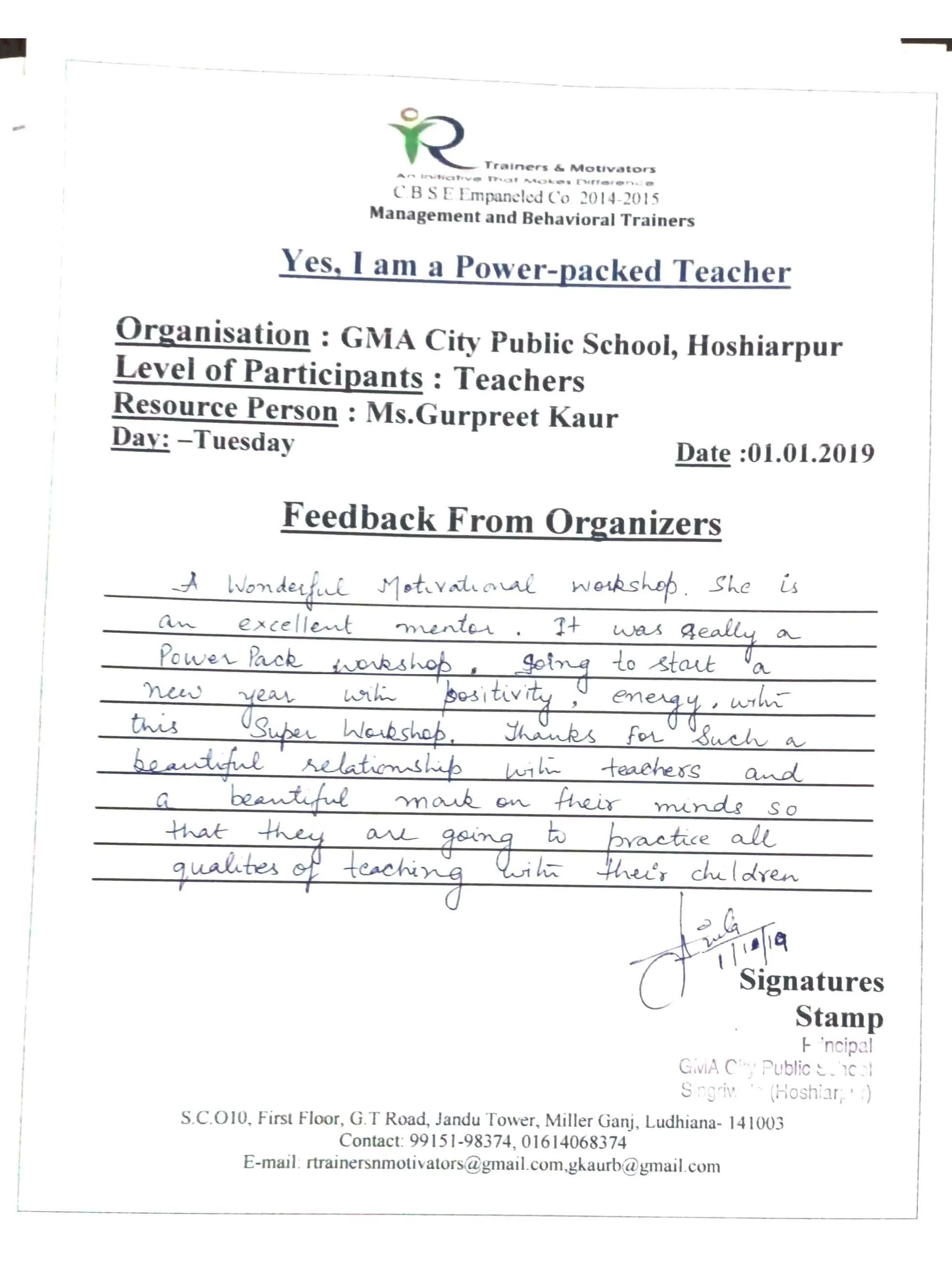 Scanned testimonial 19
